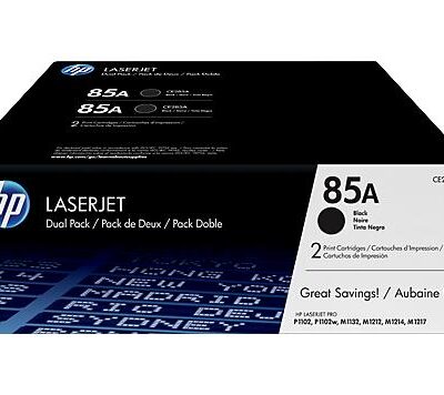 HP CE285A Preto Pack de 2 Cartuchos de Toner Original - 85A
