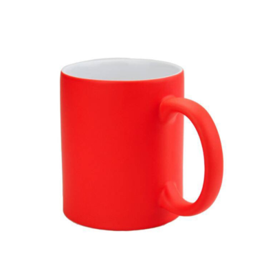 CANECA  FLUORESCENTE VERMELHO 300ml
