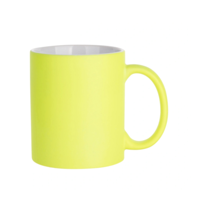 CANECA  FLUORESCENTE AMARELO 300ml